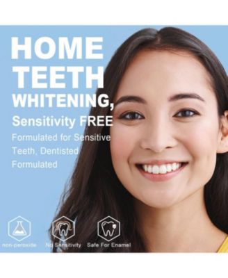 Teeth Whitening Kit for Sensitive Teeth with LED Light, 10 Min Non-Sensitive Fast Teeth Whitener, 3  22% CP Teeth Whitening Gel, Enamel Safe
