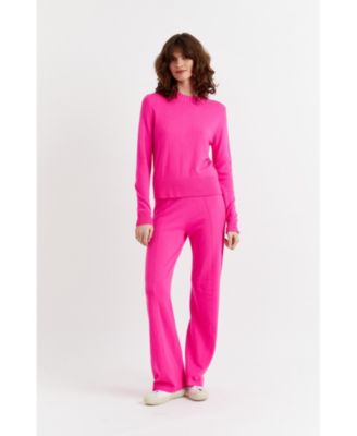 Women's Wool & Cashmere Cropped Sporty Sweater