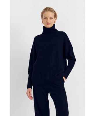 Women's Pure Cashmere Roll Neck Sweater