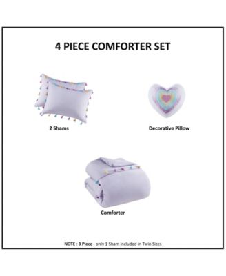 Intelligent Design Tessa Tassel 3-Pc. Comforter Set, Twin