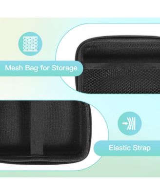 Nelko Genuine Case for P21 Label Maker, Compatible with Phomemo D30 D35 Label Maker, for NIIMBOT D11 D110, for JADENS/Memoking/SUPVAN, Box with Mesh Pocket for Batteries Accessories (Case Only), Black