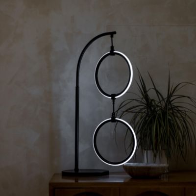 Nova Modern Hoops LED Table Lamp with Color Changing Function (24")