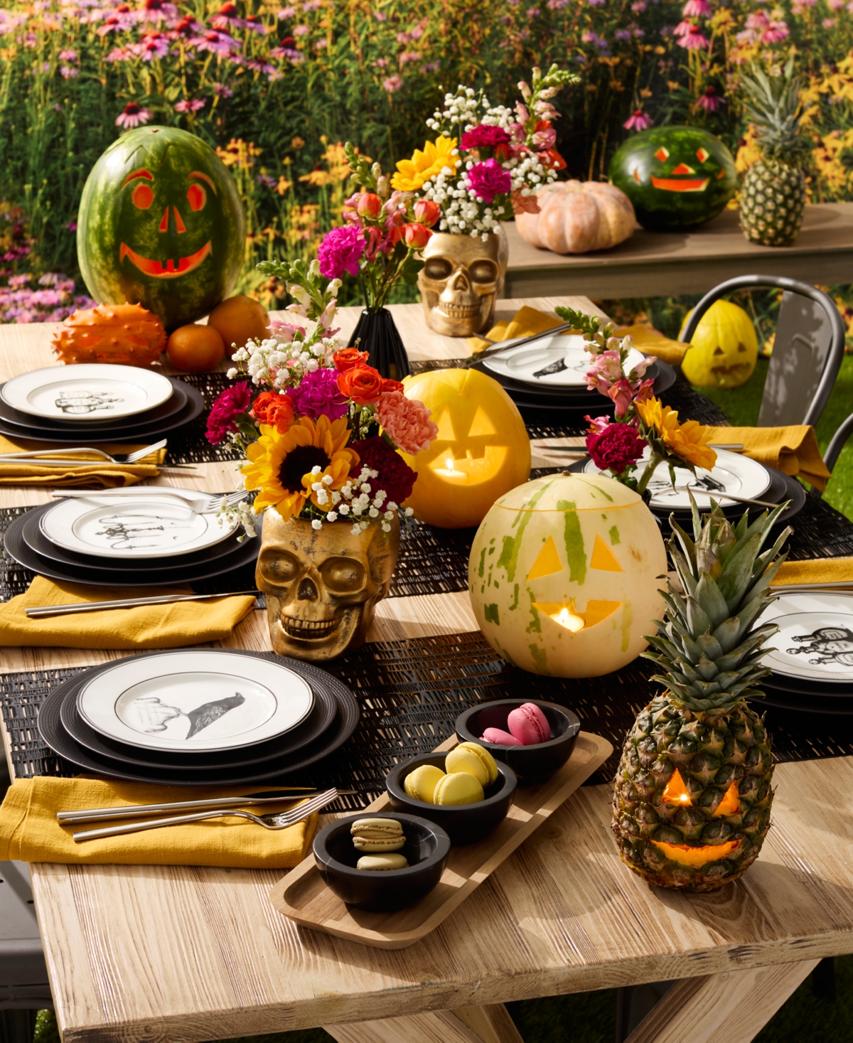 Lenox Lx Collective Set with 3 Dip Bowls - Black and White