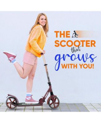 Lightweight and Foldable Kick Scooter - Adjustable Scooter for Teens and Adult, Alloy Deck with High Impact Wheels (Real Tree)
