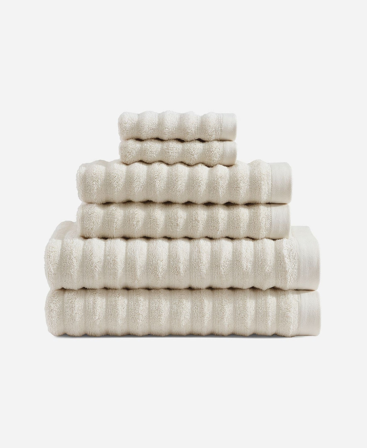 Sunday Citizen Cotton Ribbed Towel Set In Cream