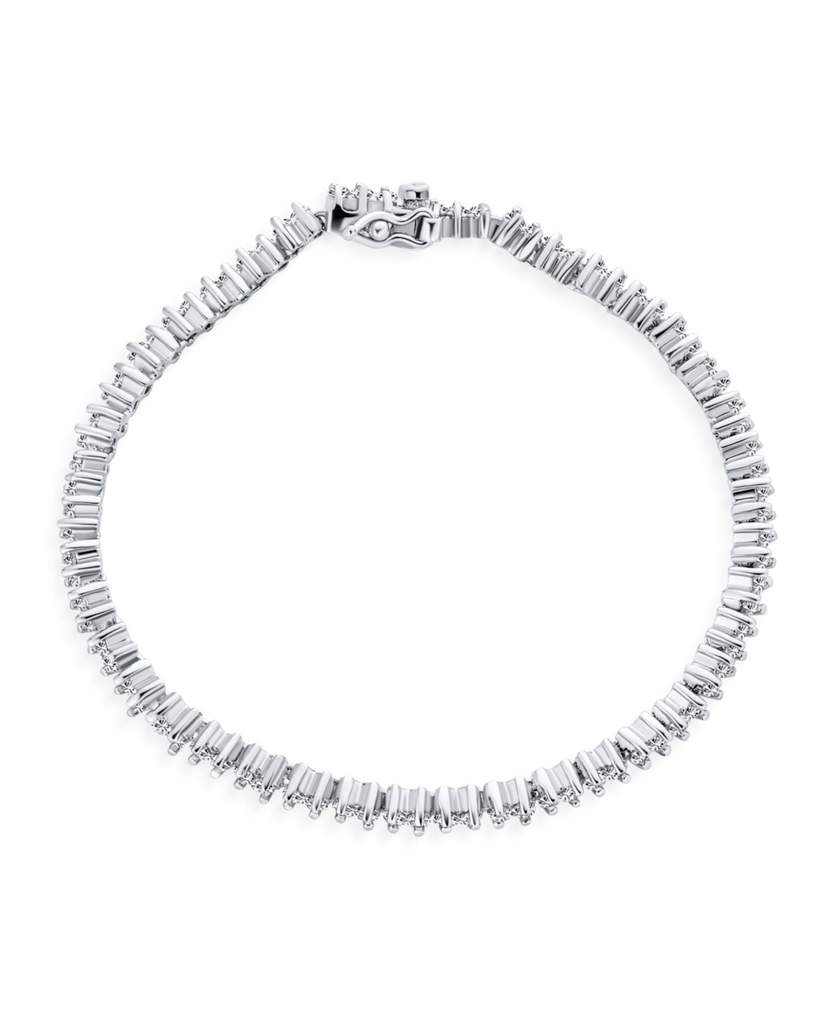 Bling Jewelry Holiday Party Modern Ultra Thin Clear Cubic Zirconia Circlet Solitaire Cz Liquid Thin Tennis Bracelet For Women