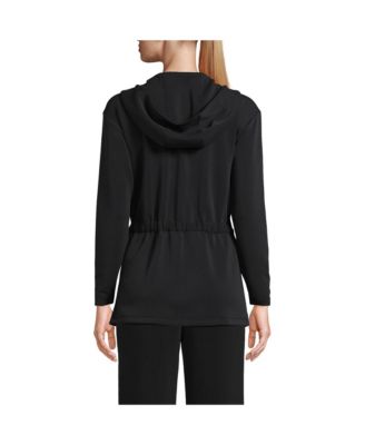 Women's Cupro Long Sleeve Full Zip Tunic Hoodie