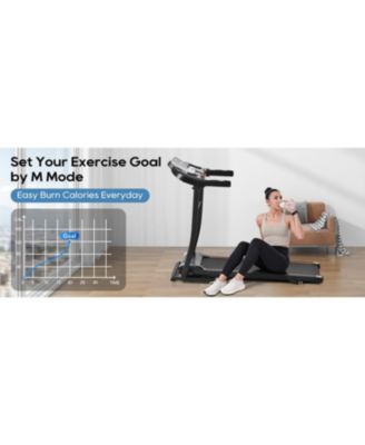 Streamdale Folding Treadmill with Pulse Sensor, 2.5 HP, 300LBS Capacity