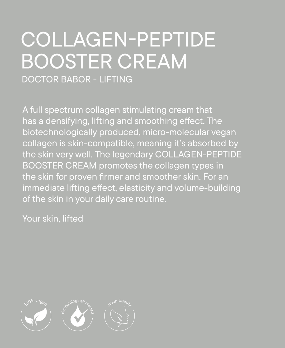 Babor Collagen-Peptide Booster Cream, oz