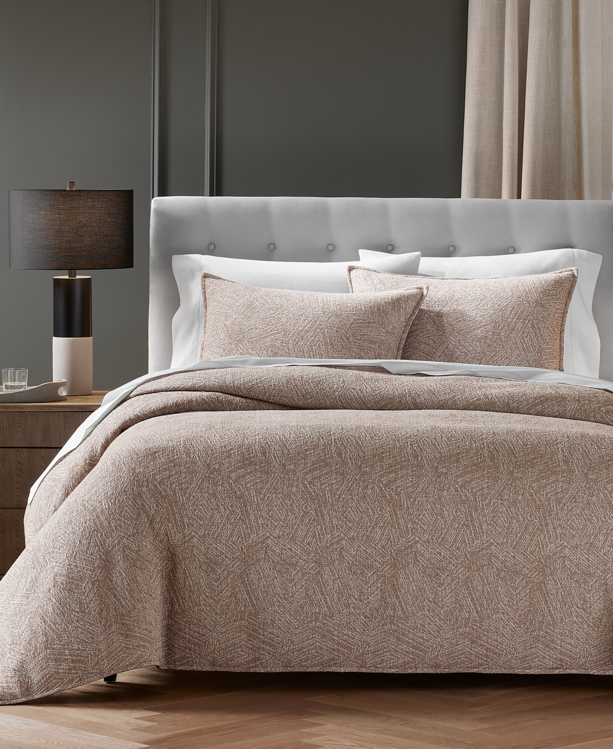 HOTEL COLLECTION WOODGRAIN 3-PC. DUVET COVER SET, FULL/QUEEN, EXCLUSIVELY AT MACY'S 