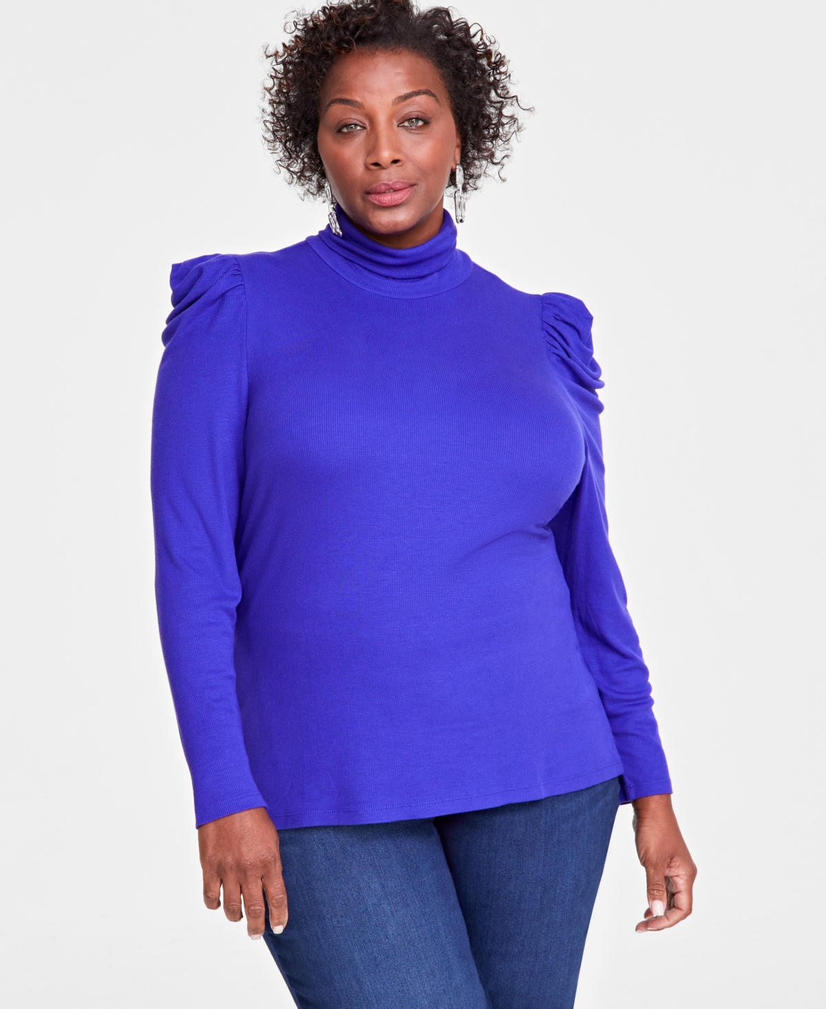 Macy's ribbed turtleneck clearance