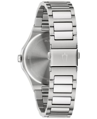 Men's Diamond Accent Stainless Steel Bracelet Watch 41mm