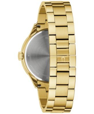 Men's Gold-Tone Stainless Steel Bracelet Watch 42mm
