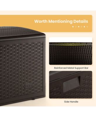 Patio Deck Box Outdoor Waterproof Storage Container for Tools Toys