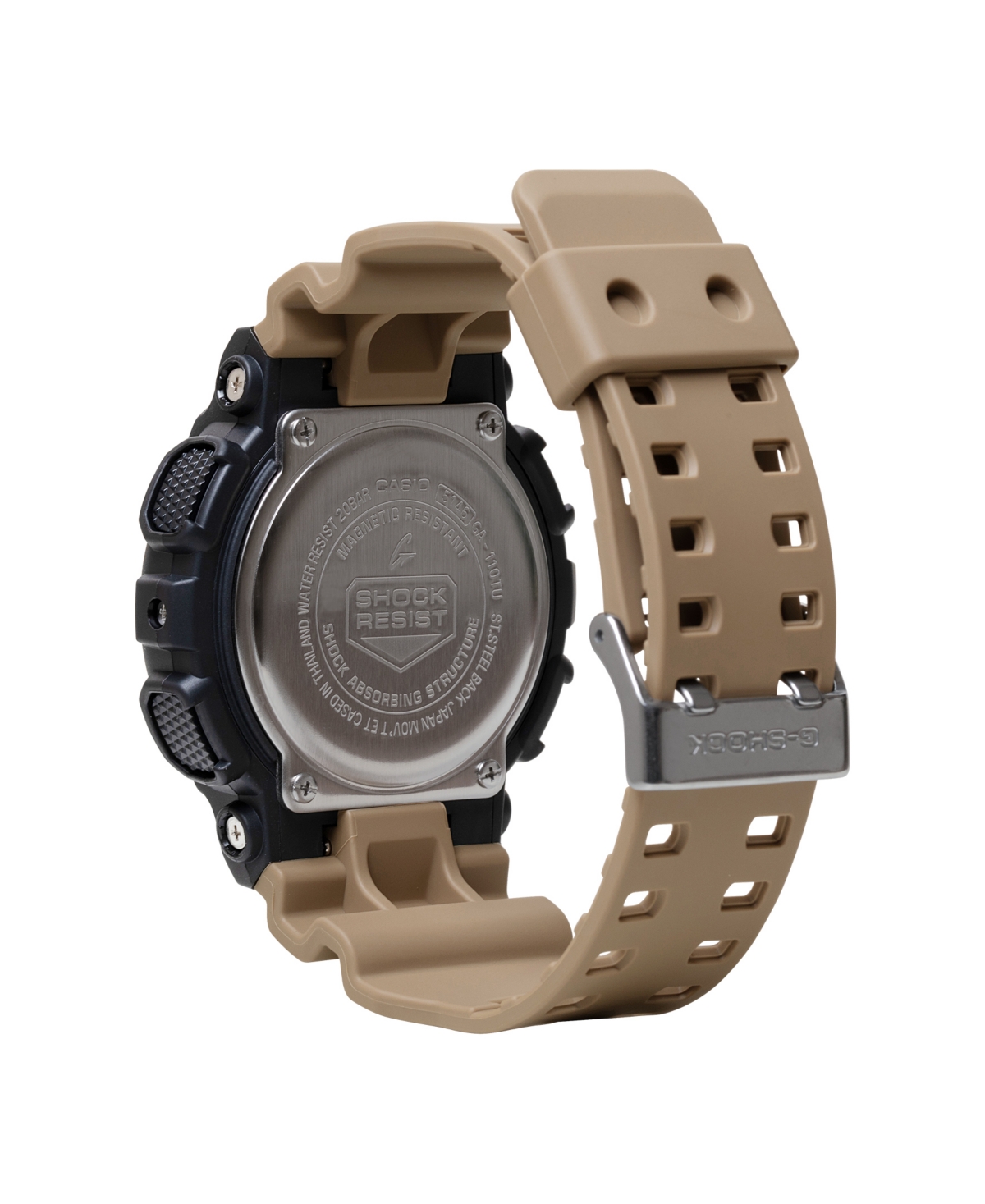 G-SHOCK MEN'S JAPANESE QUARTZ BLACK RESIN WATCH, 51.2MM, GA110TU-1A5 