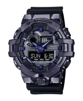 G Shock Men s Japanese Quartz Black Resin Watch 53.4mm GM700P 6A Macy s