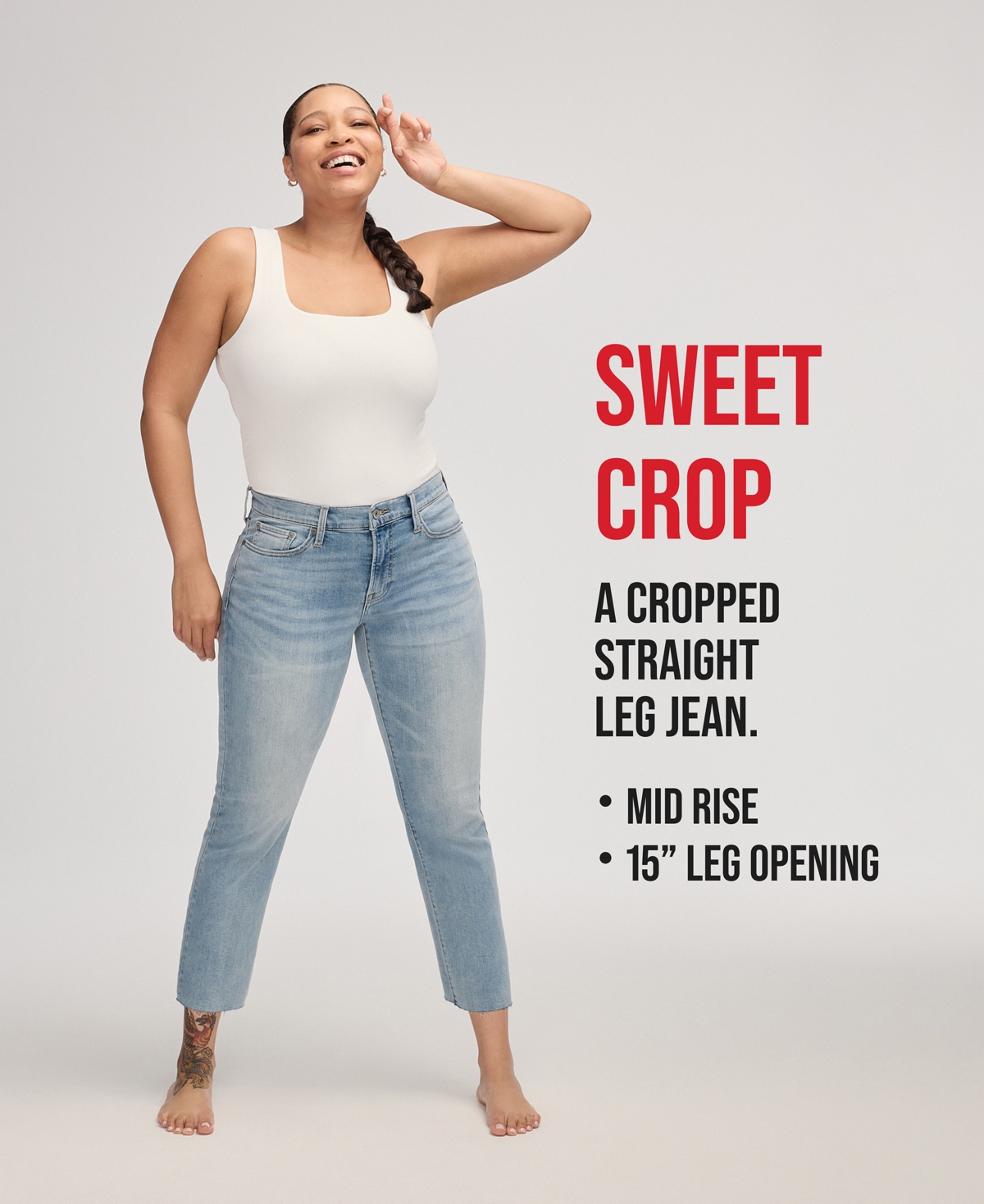 Lucky Brand Women's Sweet Crop Mid-Rise Jeans