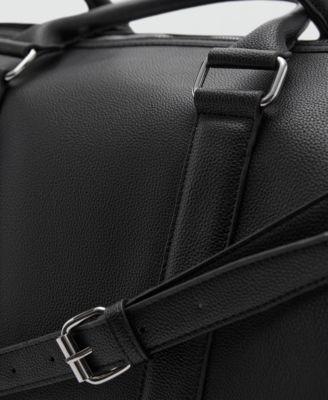 Men's Patent Leather-Effect Bowling Bag