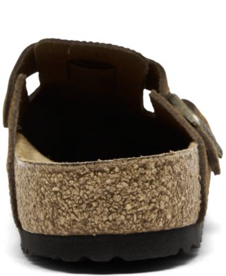 Birkenstock Men's Boston Corduroy Suede Embossed Clogs from Finish Line