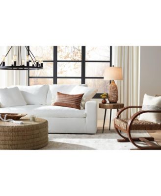 San Carlos Modern Coastal Table Lamp 29" Tall Natural Rattan Wicker with USB Cord Dimmer Oatmeal Fabric Shade for Bedroom Living Room