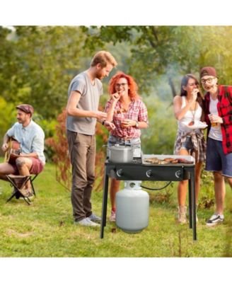 225 000-BTU Portable Propane 3 Burner Gas Cooker