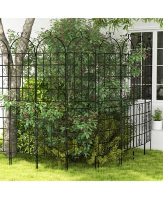 2 Pack Metal Garden Trellis Decorative for Climbing Plants