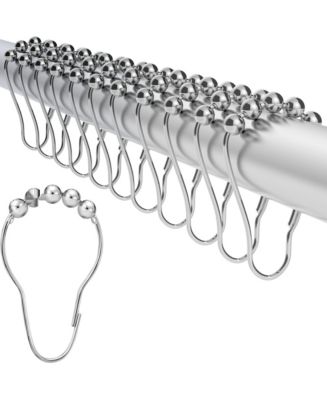 LiBa Shower Curtain Rings - Set of 12, Rustproof Stainless Steel - Macy's