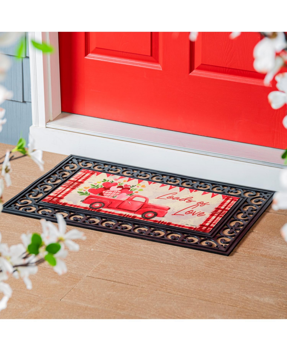 Evergreen Loads of Love Sassafras Indoor Outdoor Switch Doormat 1'10