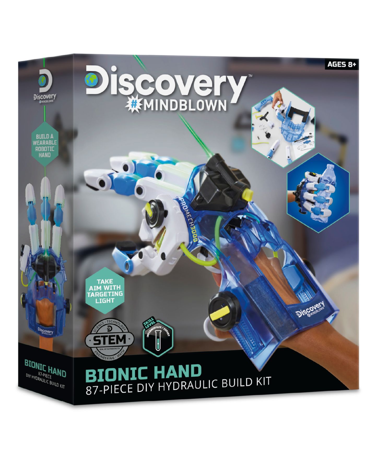 Детские конструкторы Discovery #Mindblown Bionic Hand DIY Hydraulic Build Kit — фото 9
