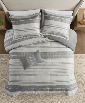 Rhodes Stripe 4-Pc. Comforter Set, King/California King