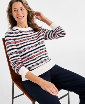 Style & Co - Petite Magical Fair Isle Pullover Sweater
