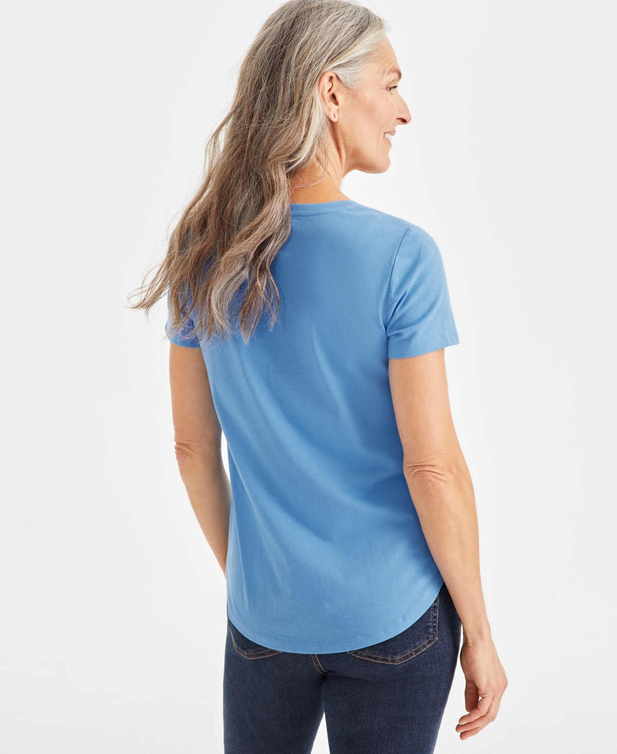 Style & Co Women's Festive Graphic Crewneck T-Shirt, Created for Macy's