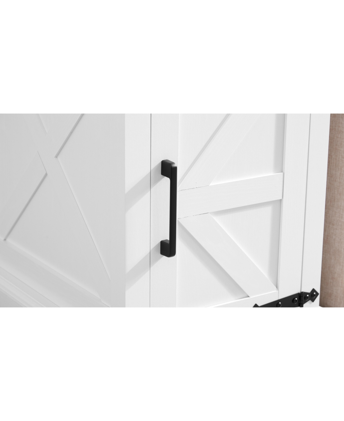 Streamdale Farmhouse End Table with Barn Door Storage