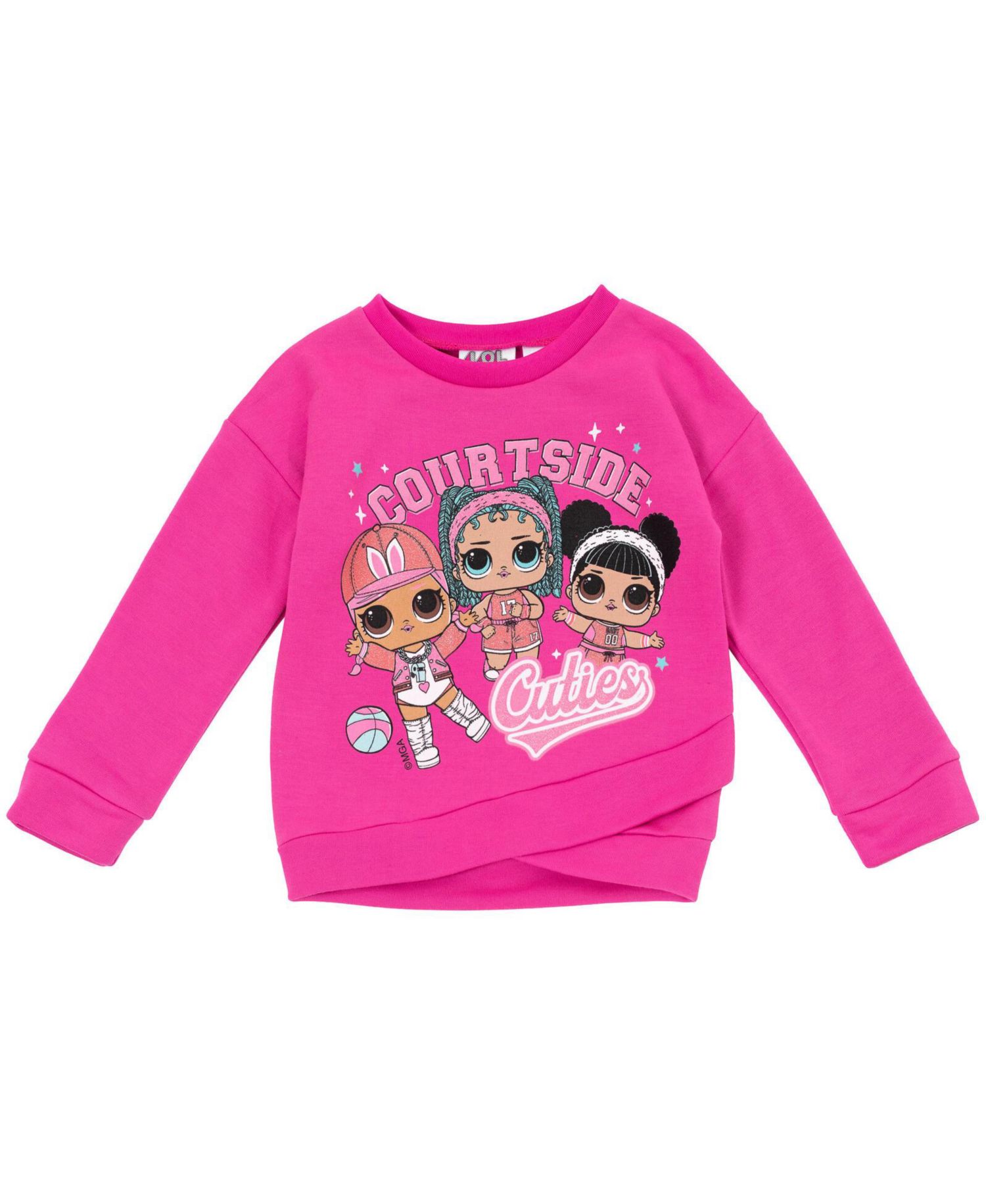 Little Girls French Terry Sweatshirt and Leggings Outfit Set
