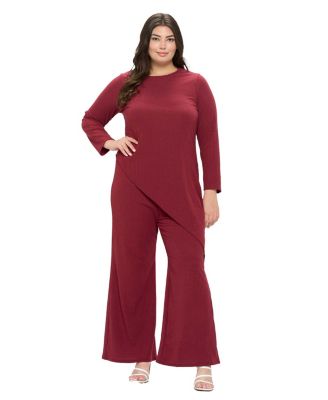 Plus Size Gianna Asymmetrical Rib Set