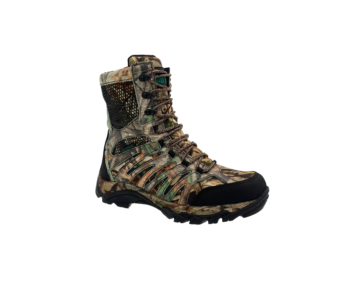 Men's 8" Waterproof Side Zipper Hunting Boot Camo - Open miscellaneous