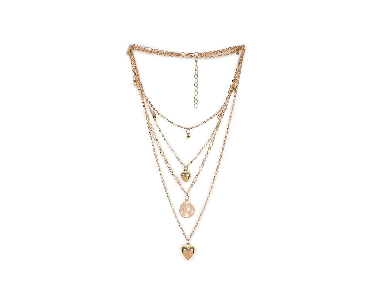 Women's Heart Layered Necklace