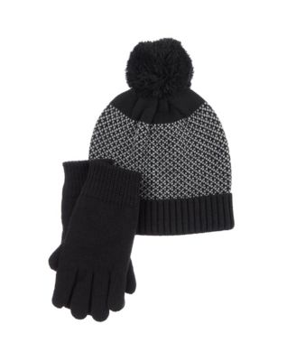 Women's Knit Glove and Hat Gift Set