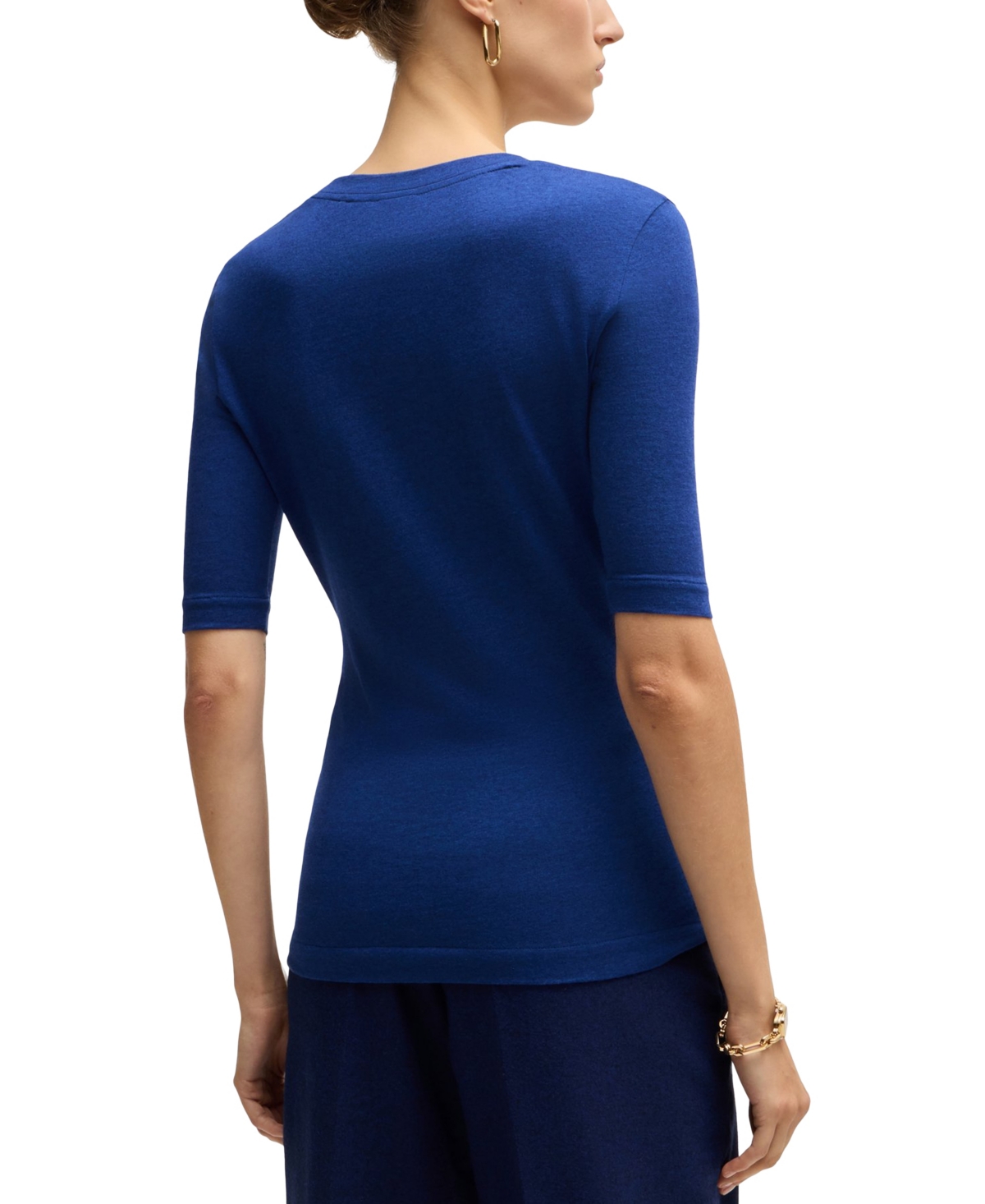 Boss by Hugo Boss Women's Scoop-Neck Wool Top