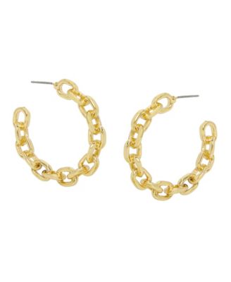 Robert Lee Morris Soho Gold Chain Hoop Earrings 9090₽