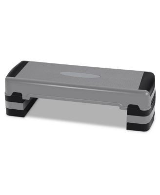 35 Inch Aerobic Cardio Adjustable Exercise Stepper with Risers