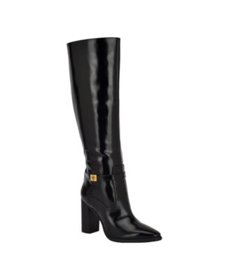 GUESS Women s Lendy Buckle Strap G Logo High Knee Boots Macy s