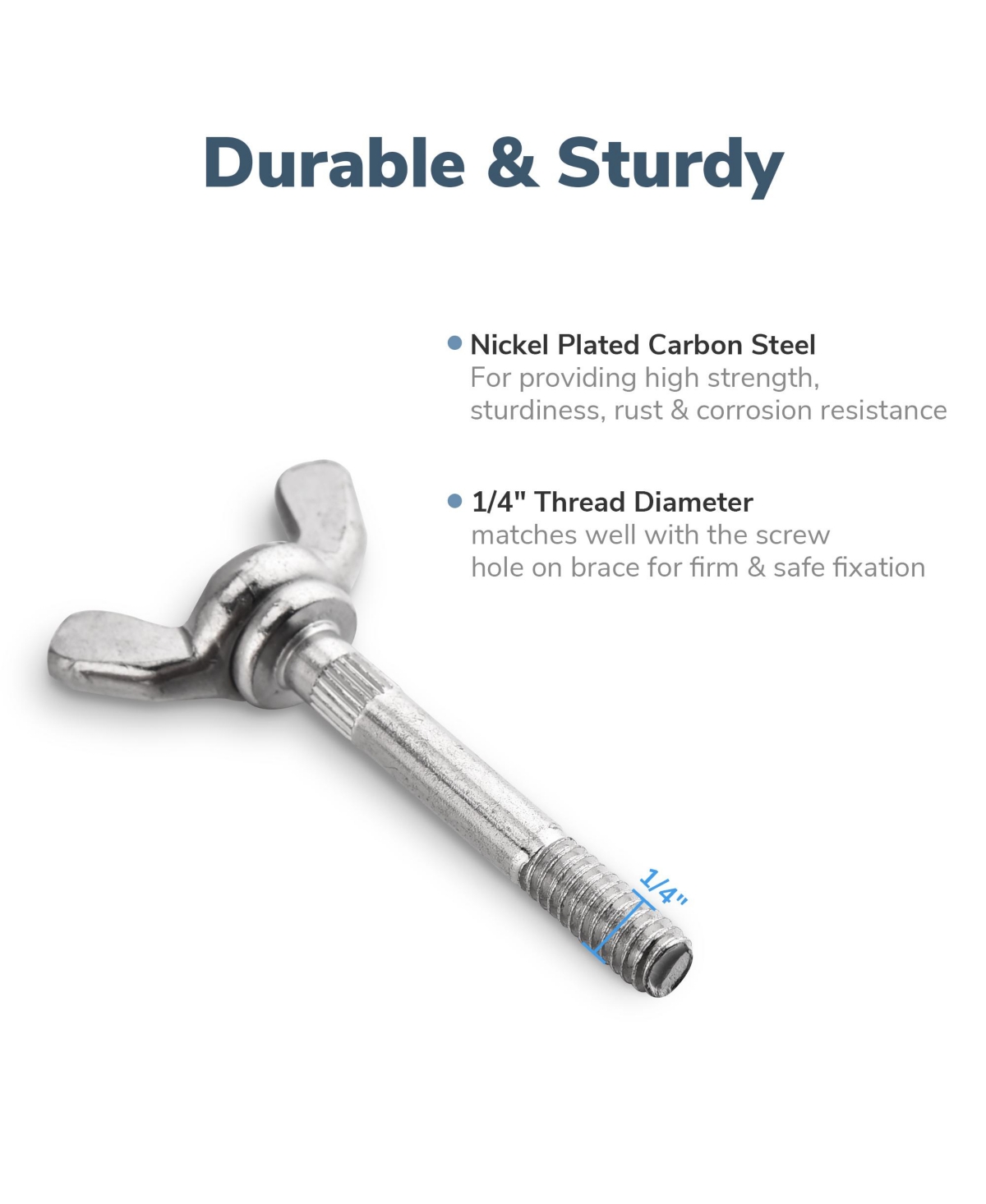 Yescom Stilts Wing Bolt Kit Replacement Accessories For Drywall Painting Decor 4 Packs