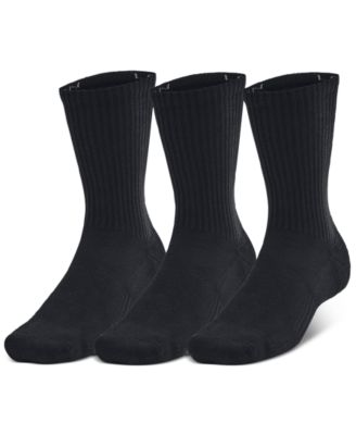 Under Armour - Men's Training Cotton 3-Pk. Moisture-Wicking Crew Socks