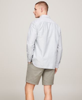 Мужская рубашка в полоску Heritage Oxford с длинным рукавом обычного кроя от Tommy Hilfiger