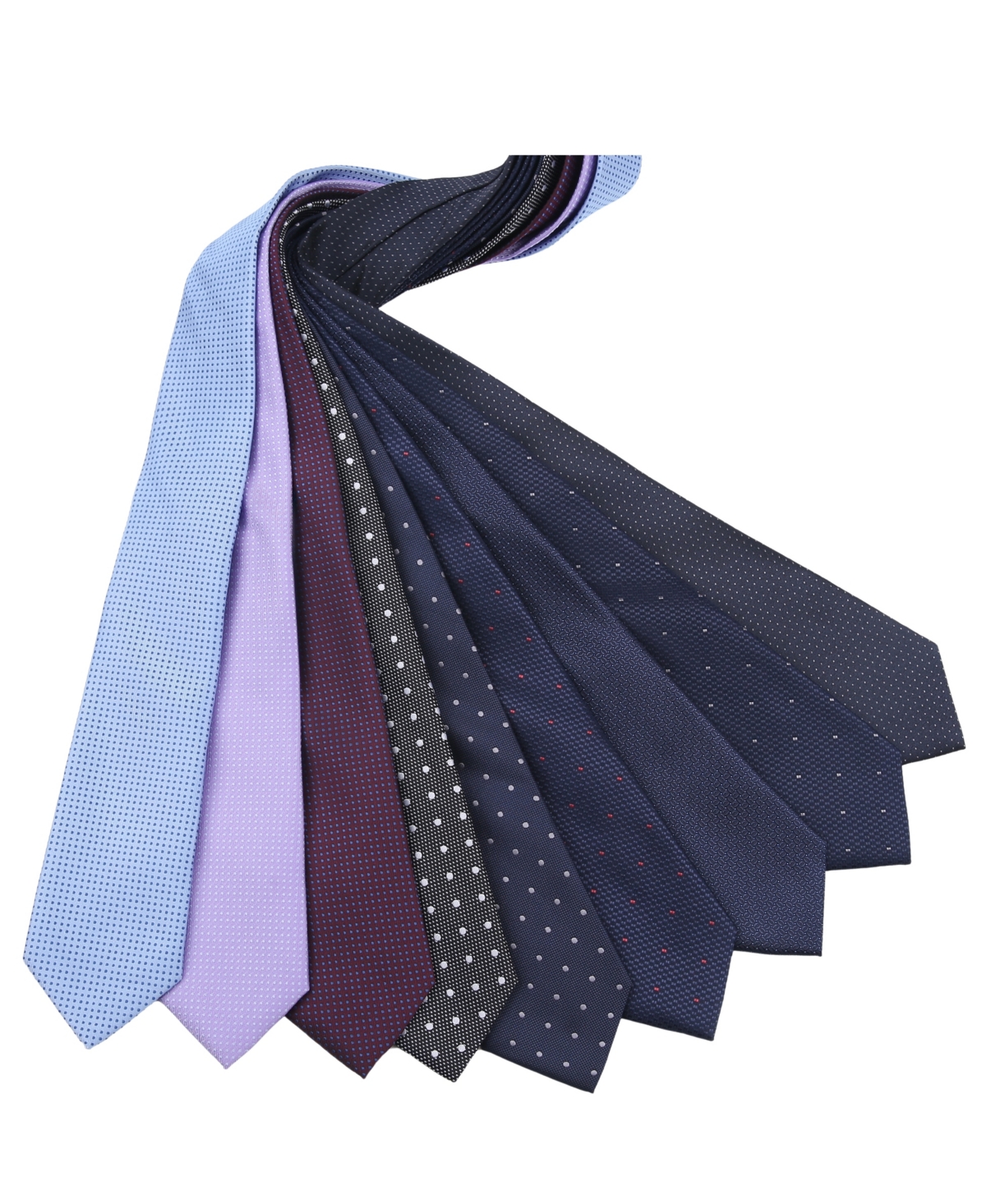 Tom Baine Men's Classic Tie In Sky Blue Dots