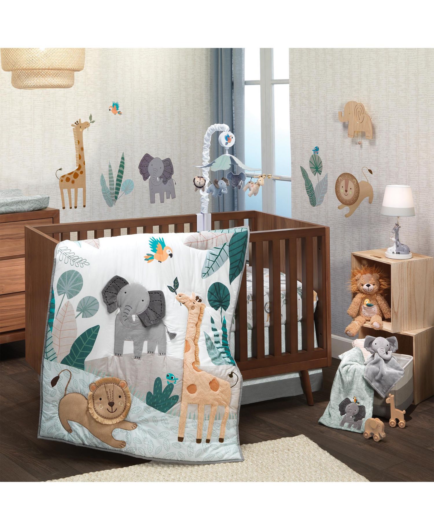 Baby Jungle Friends Musical Crib Mobile