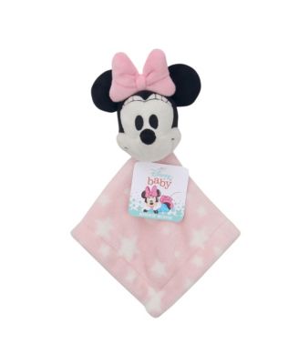 Lambs  Ivy Disney Baby Minnie Mouse Pink Stars Security Blanket/Lovey