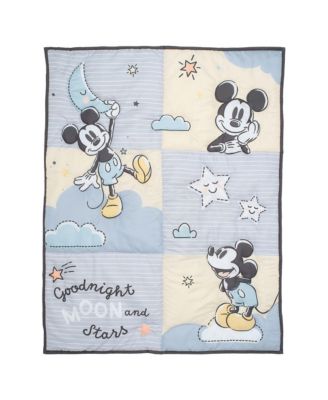 Disney Baby Moonlight Mickey Mouse 3-Piece Nursery Crib Bedding Set