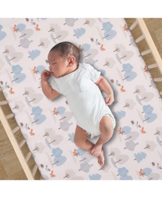 Sleepytime Bear Woodland 3-Pc Baby Nursery Crib Bedding Set